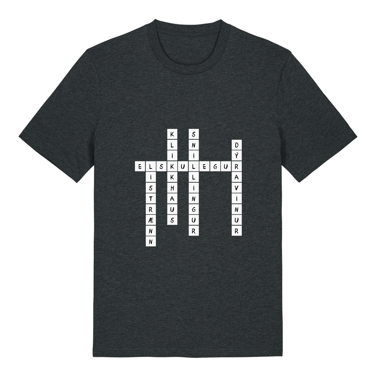 T-shirt - Variable design - Crossword puzzle