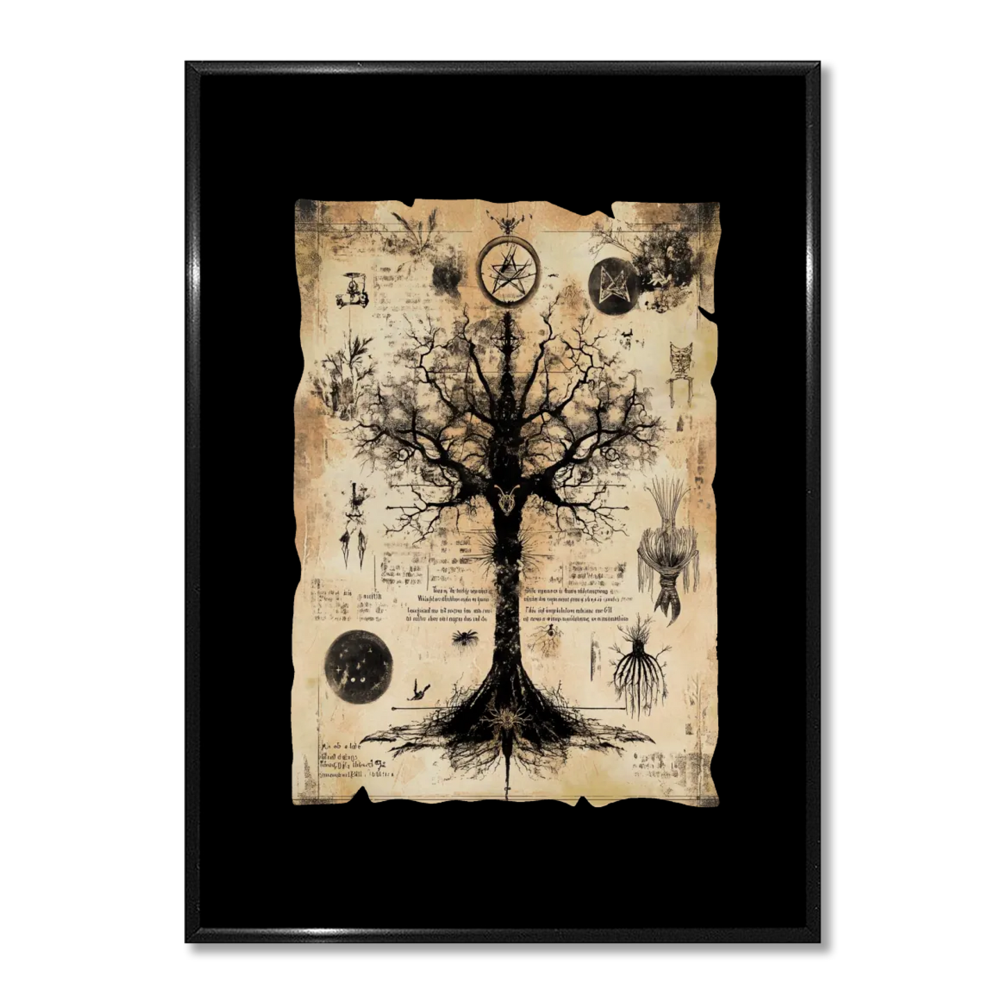 Wall art - Ready-made design - Page torn out of spellbook