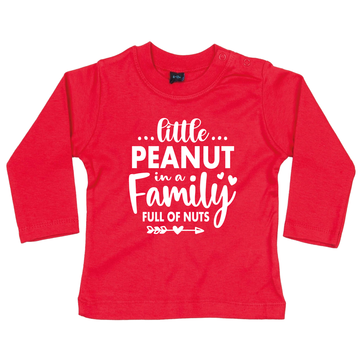 Design on a long sleeve baby shirt