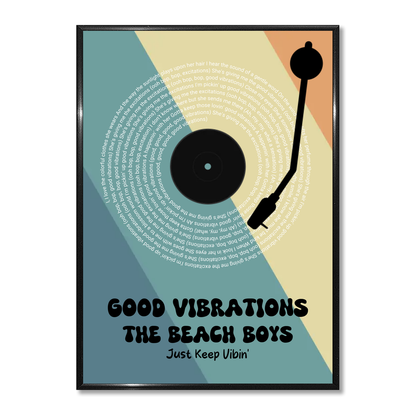 Veggmynd - Breytileg hönnun - Vínylplata