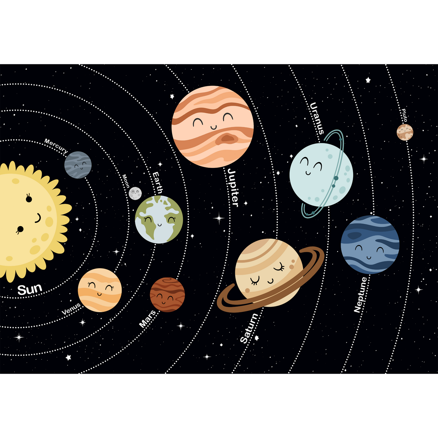 Wall art - Ready-made Design - Our Solar System - Version 2