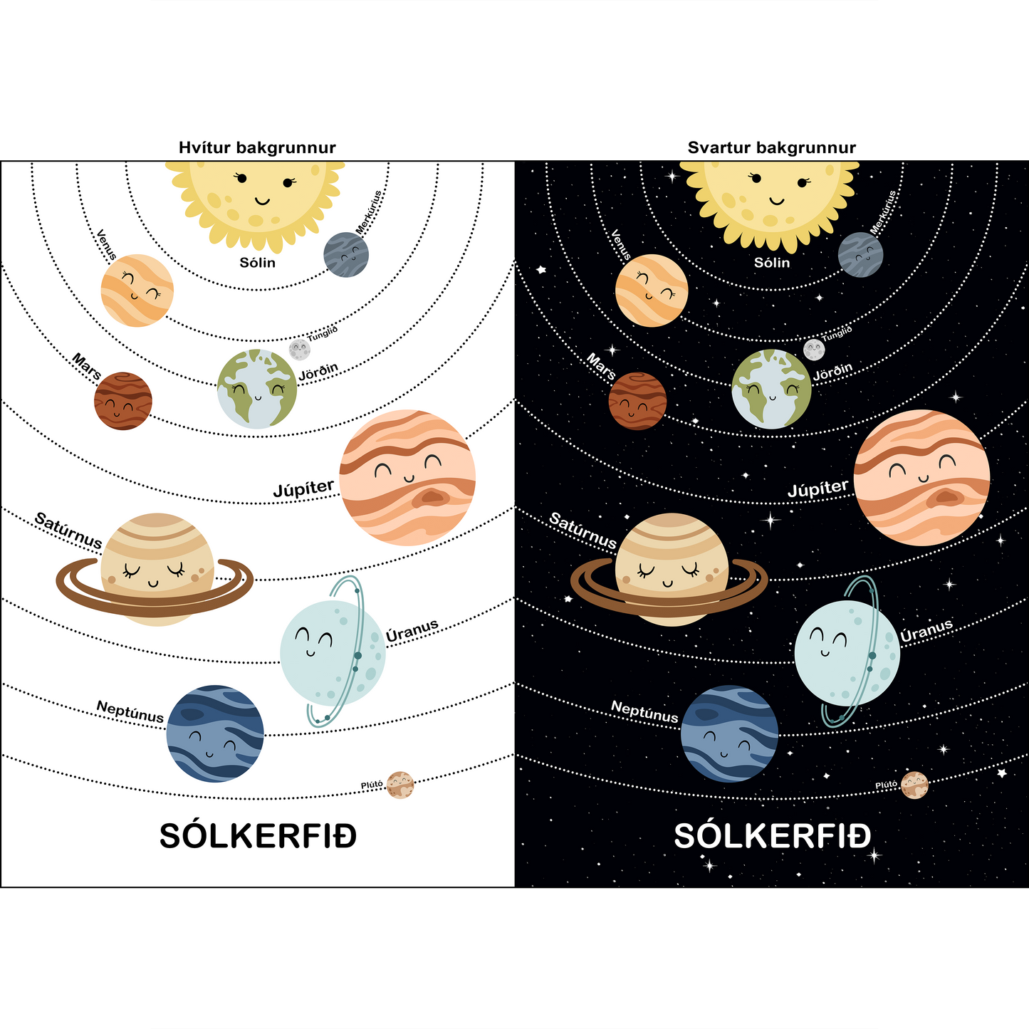 Wall art - Ready-made Design - Our Solar System - Version 2