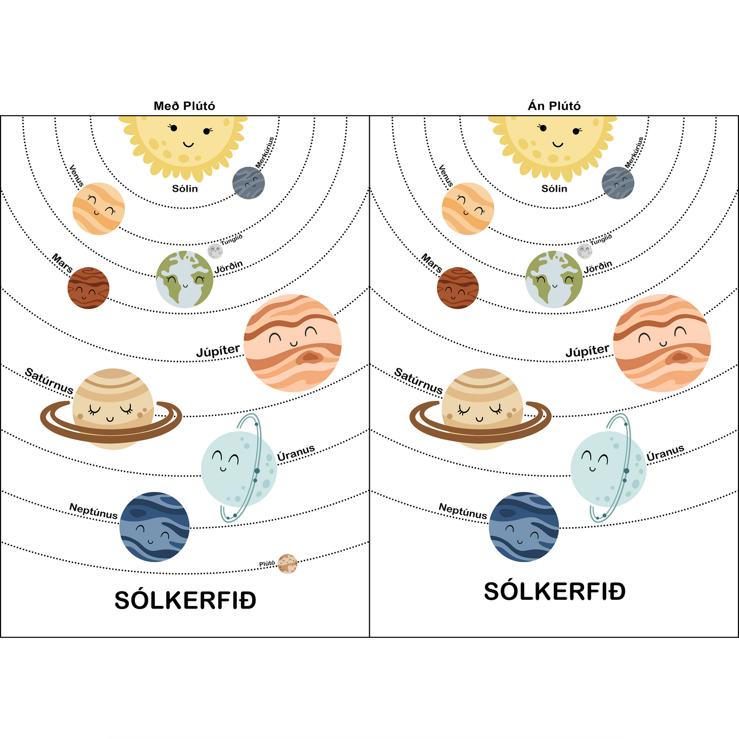 Wall art - Ready-made Design - Our Solar System - Version 2