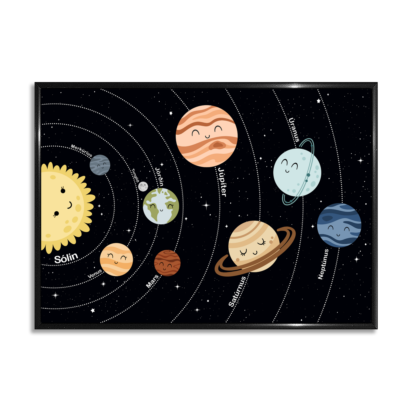 Wall art - Ready-made Design - Our Solar System - Version 2