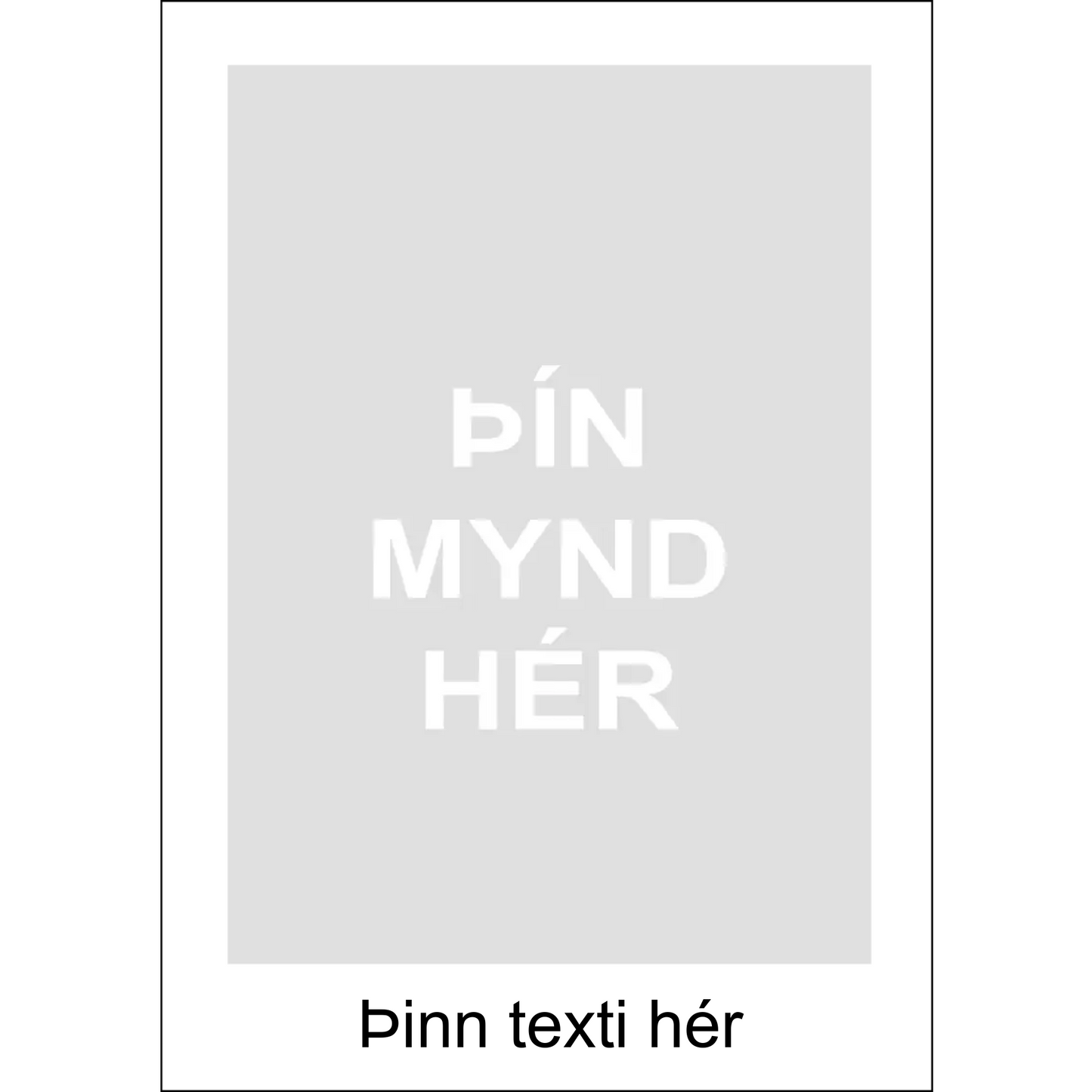 Wall art - Your design - White layout with/without text