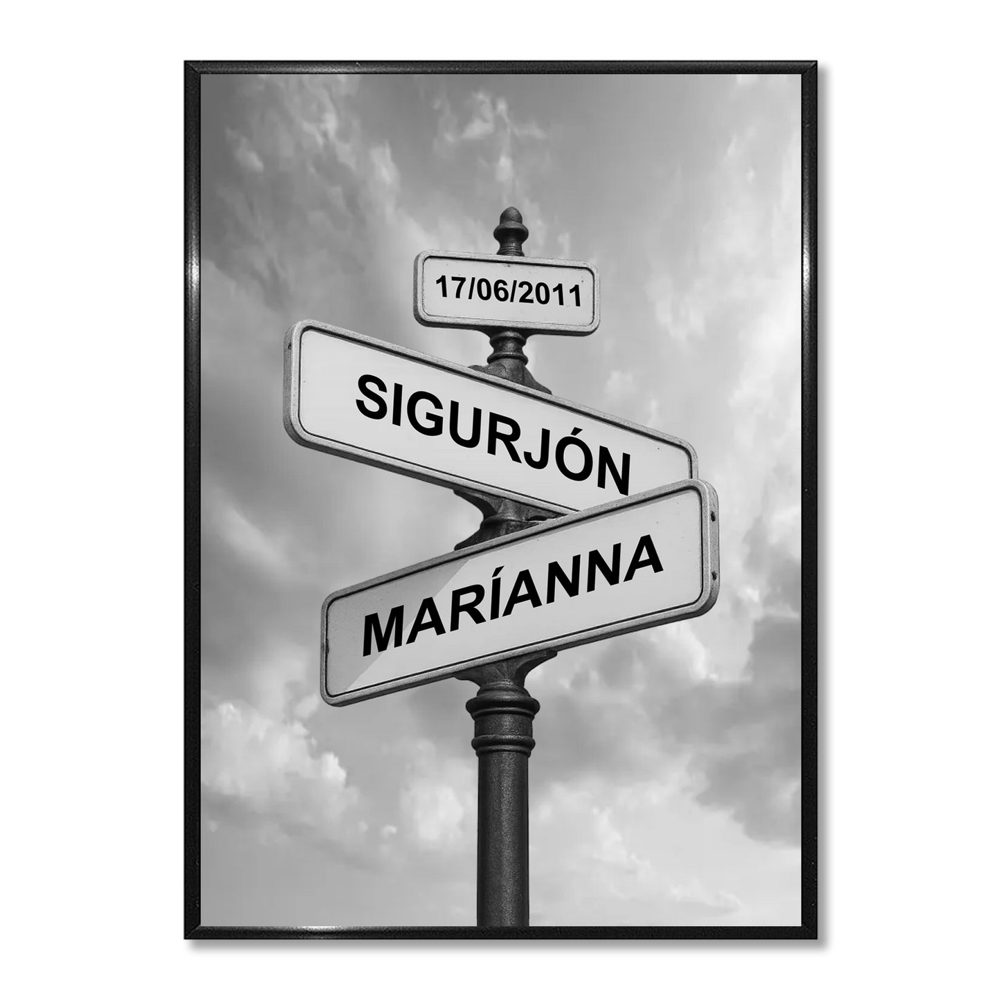 Veggmynd - Breytileg hönnun - Vegamót