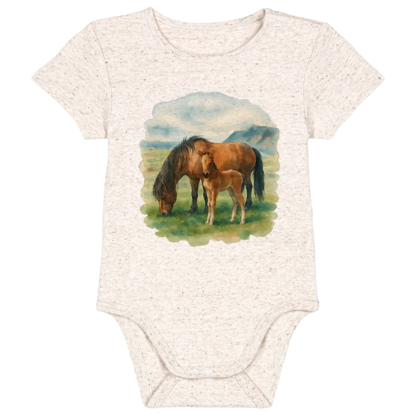 Baby bodysuit - Ready-made Design - Icelandic Animals