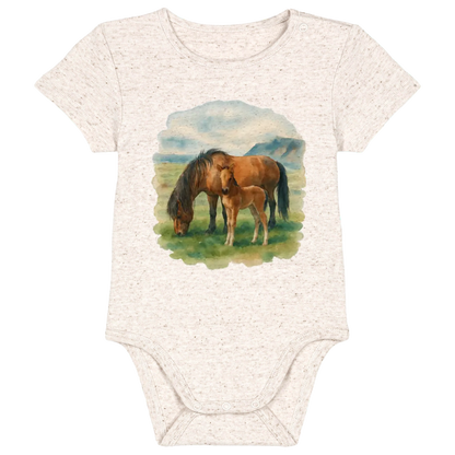 Baby bodysuit - Ready-made Design - Icelandic Animals