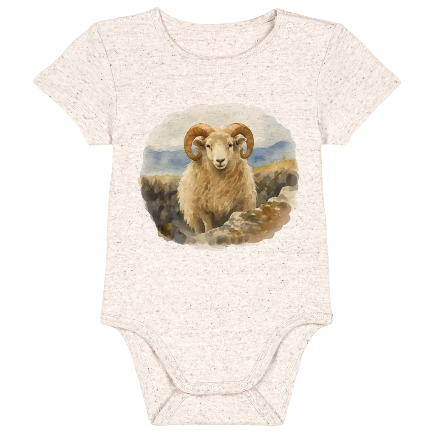 Baby bodysuit - Ready-made Design - Icelandic Animals