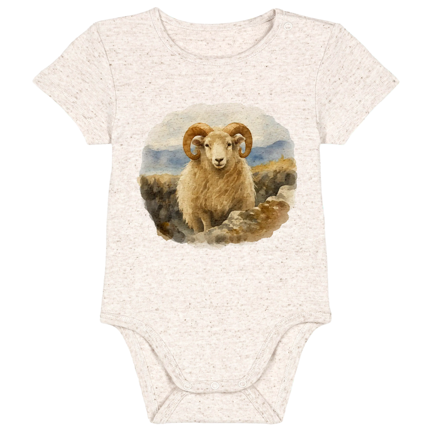 Baby bodysuit - Our design - Icelandic Animals