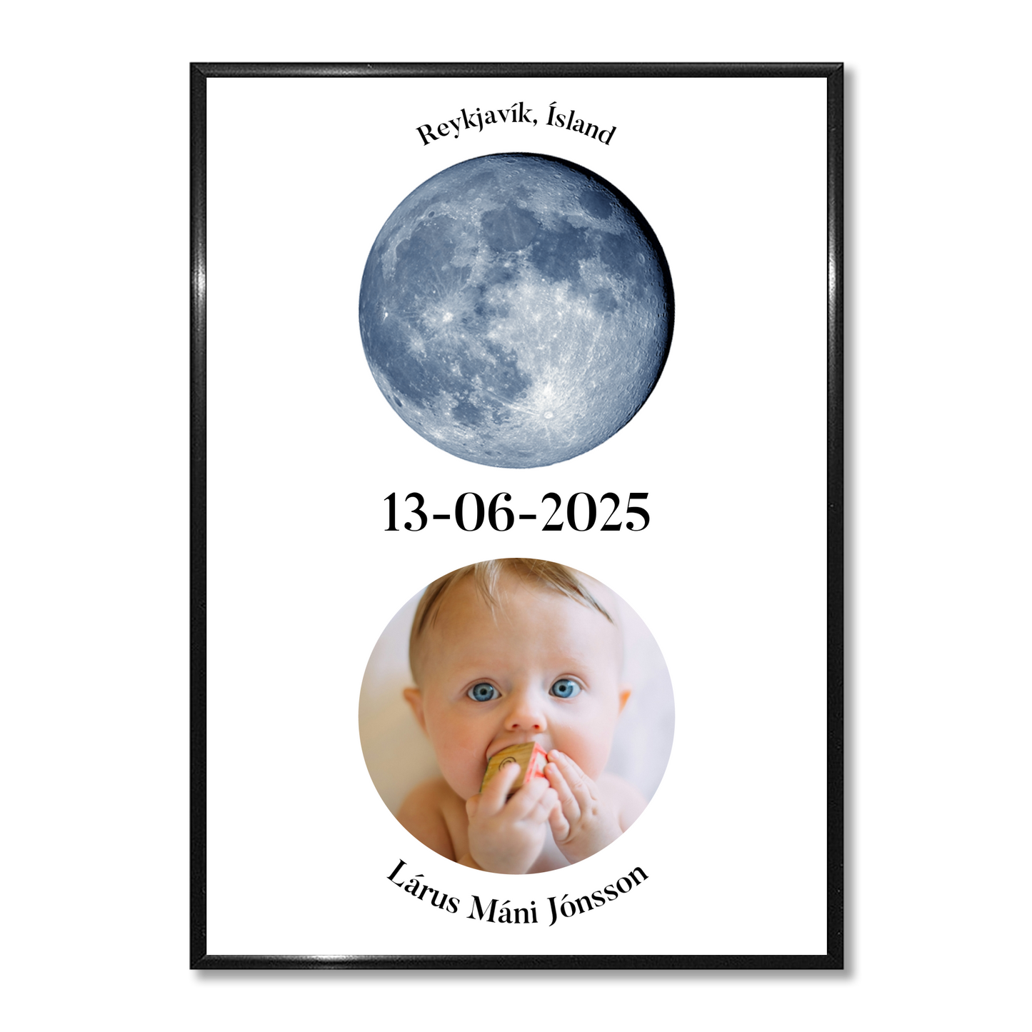 Wall art - Changeable design - The Moon - Version 2