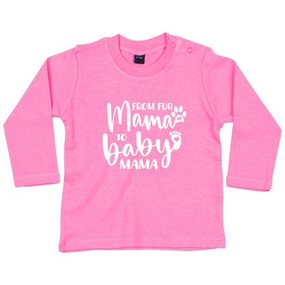 Design on a long sleeve baby shirt