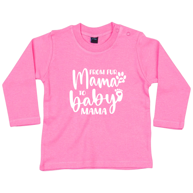 Design on a long sleeve baby shirt