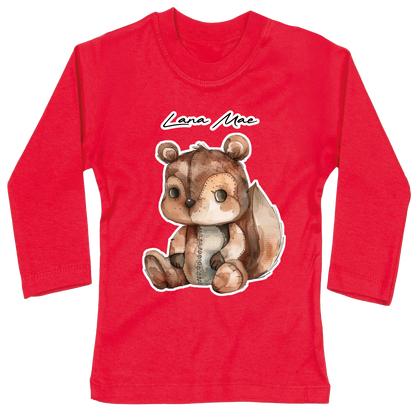 Design on a long sleeve children shirt