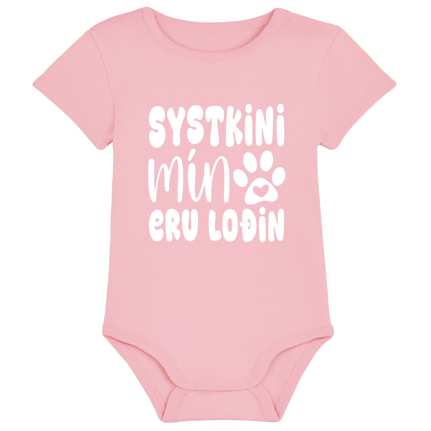 Baby bodysuit - Our design - Systkini mín eru loðin