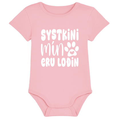Baby bodysuit - Our design - Systkini mín eru loðin