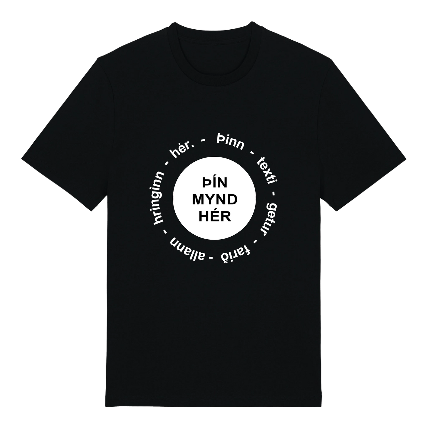 Image in a shape with circular text