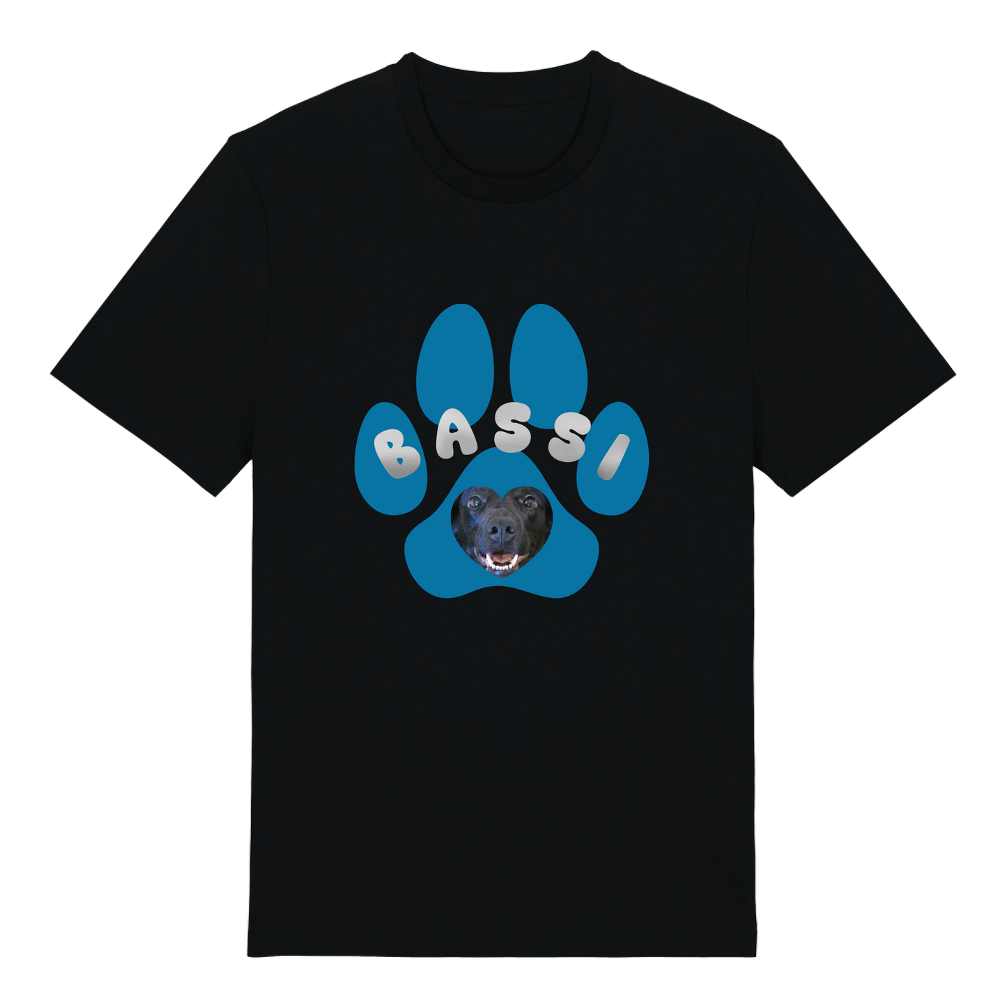 Loppa með mynd og nafni