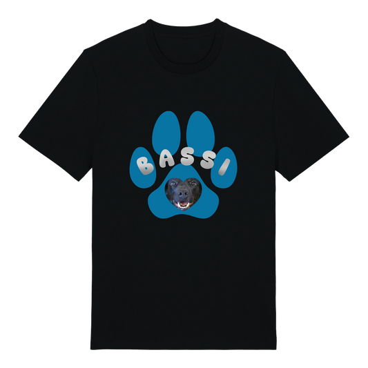 Loppa með mynd og nafni