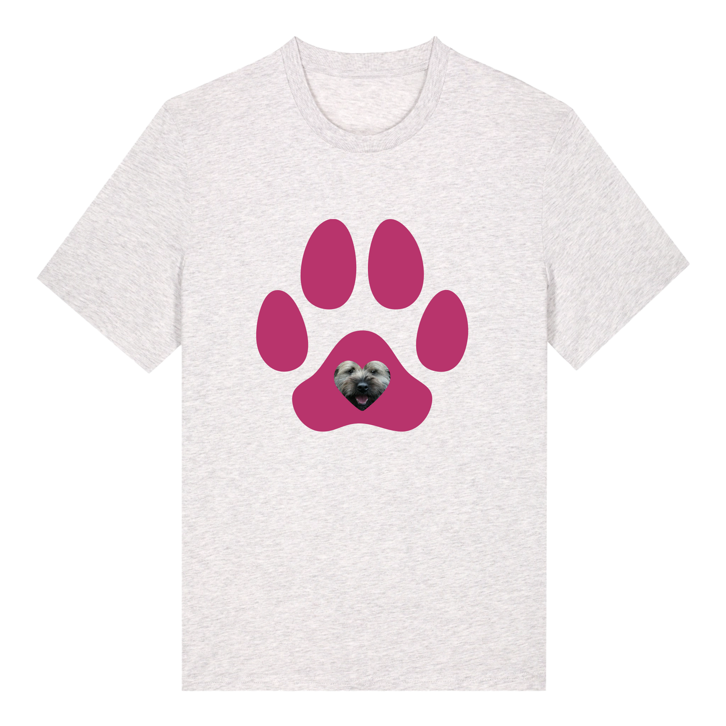 Loppa með mynd og nafni