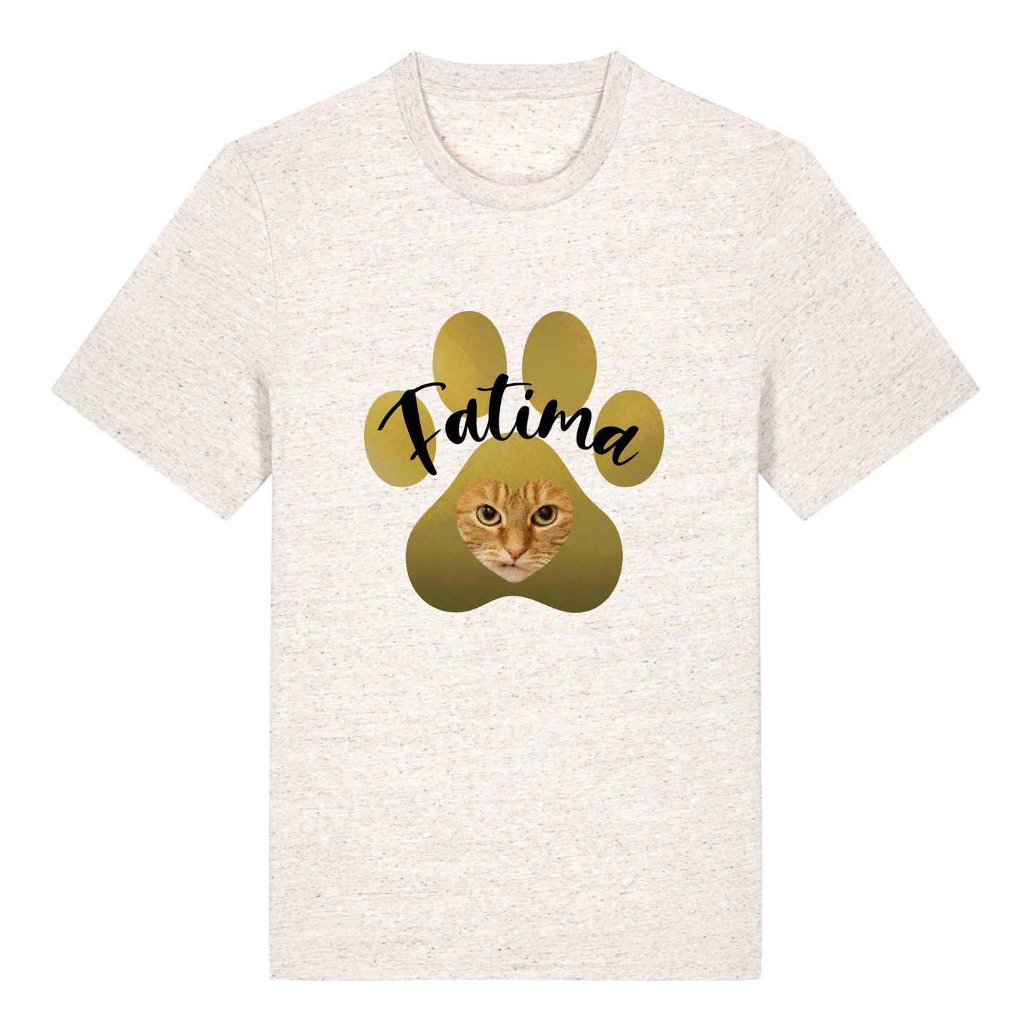 Loppa með mynd og nafni