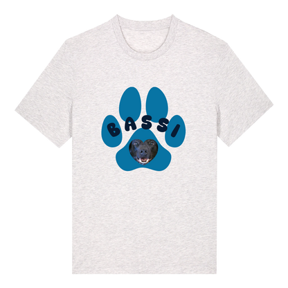 Loppa með mynd og nafni