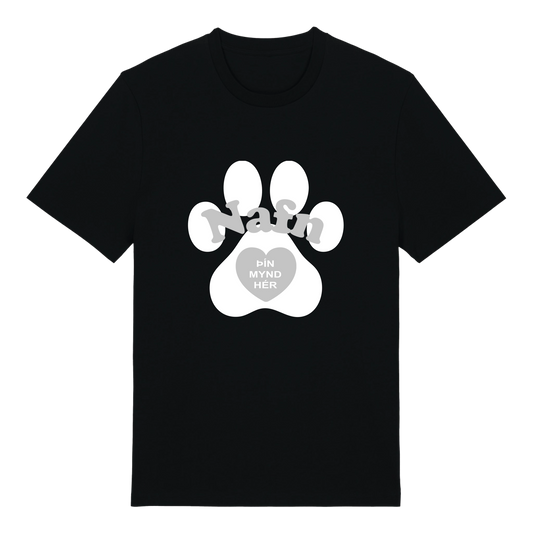 Loppa með mynd og nafni