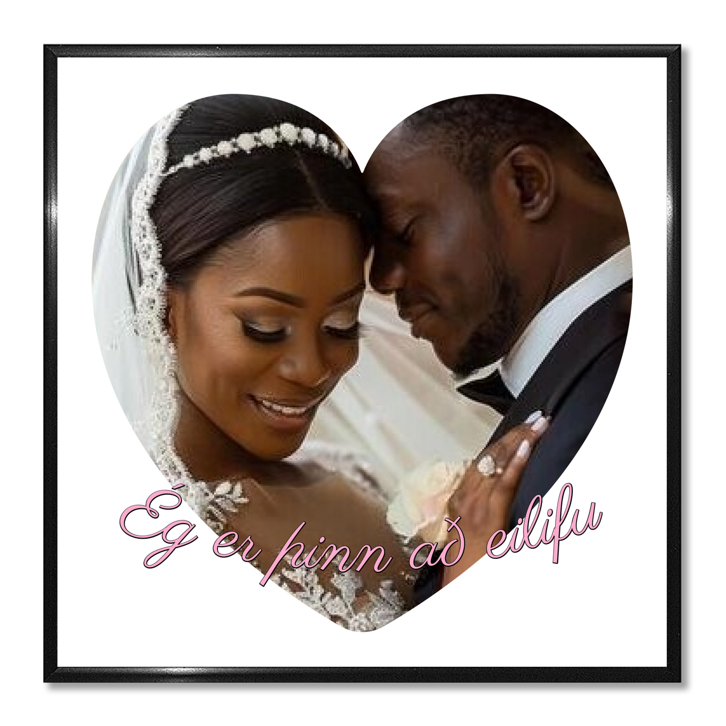 Þín mynd í hjarta formi