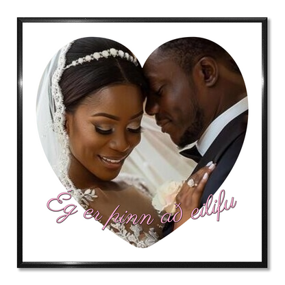 Þín mynd í hjarta formi