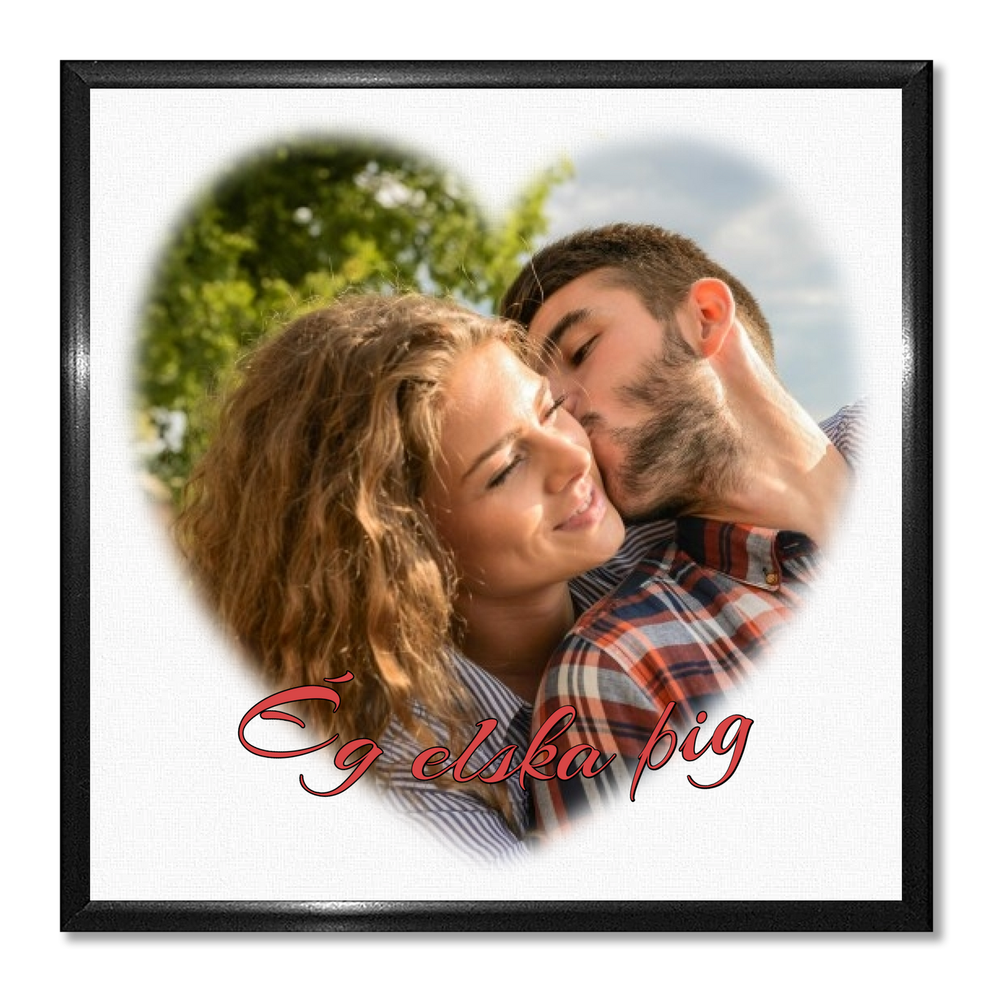 Þín mynd í hjarta formi