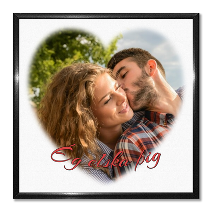 Þín mynd í hjarta formi