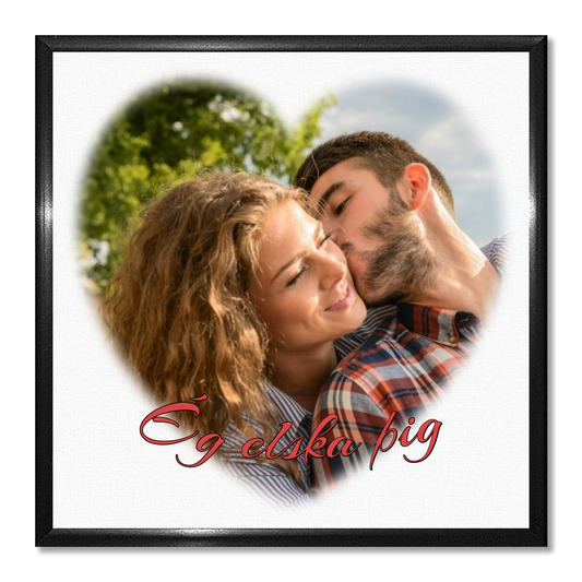 Þín mynd í hjarta formi