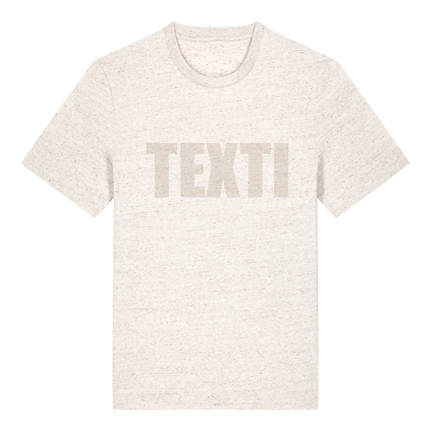 Transparent text on a T-shirt