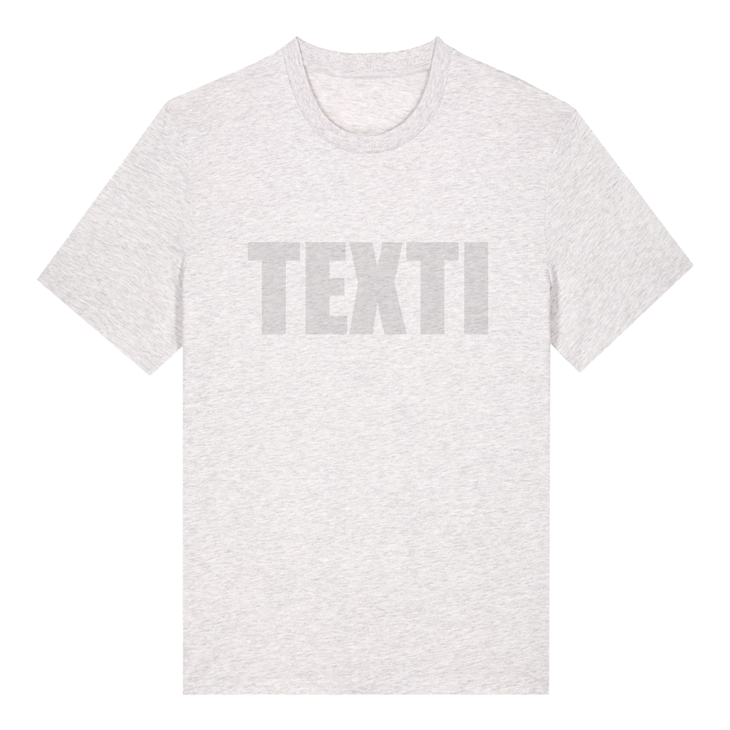 Transparent text on a T-shirt