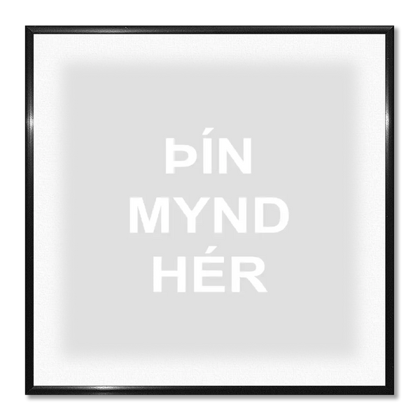 Hvít uppsetning með/án texta