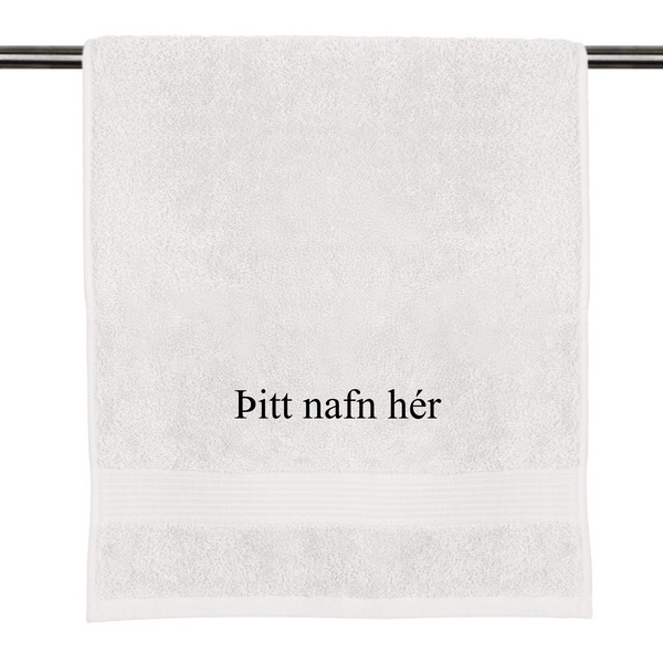 Þitt nafn á handklæði