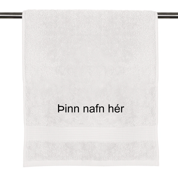 Þitt nafn á handklæði