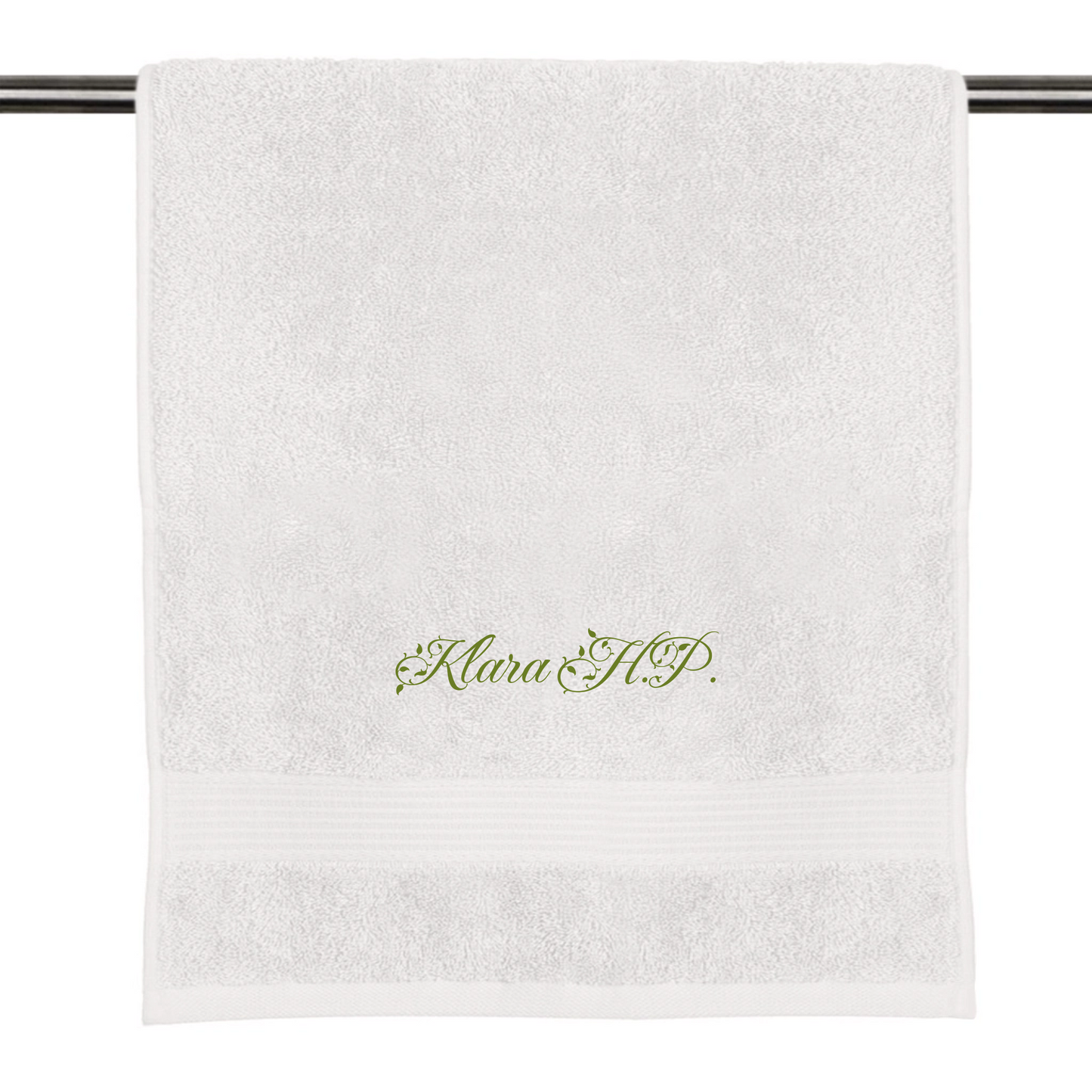 Your name on a towel