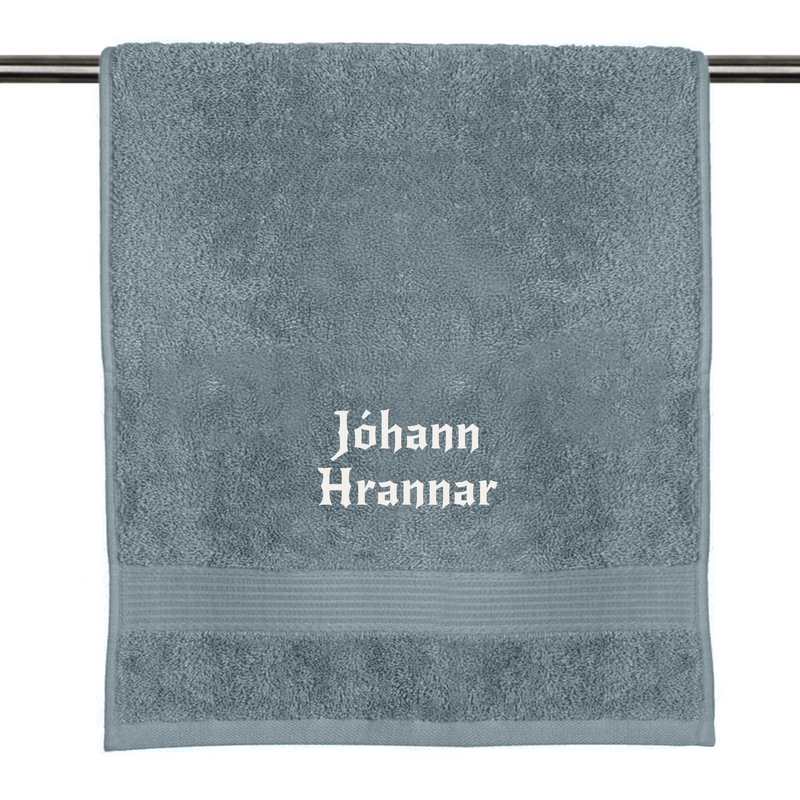 Your name on a towel