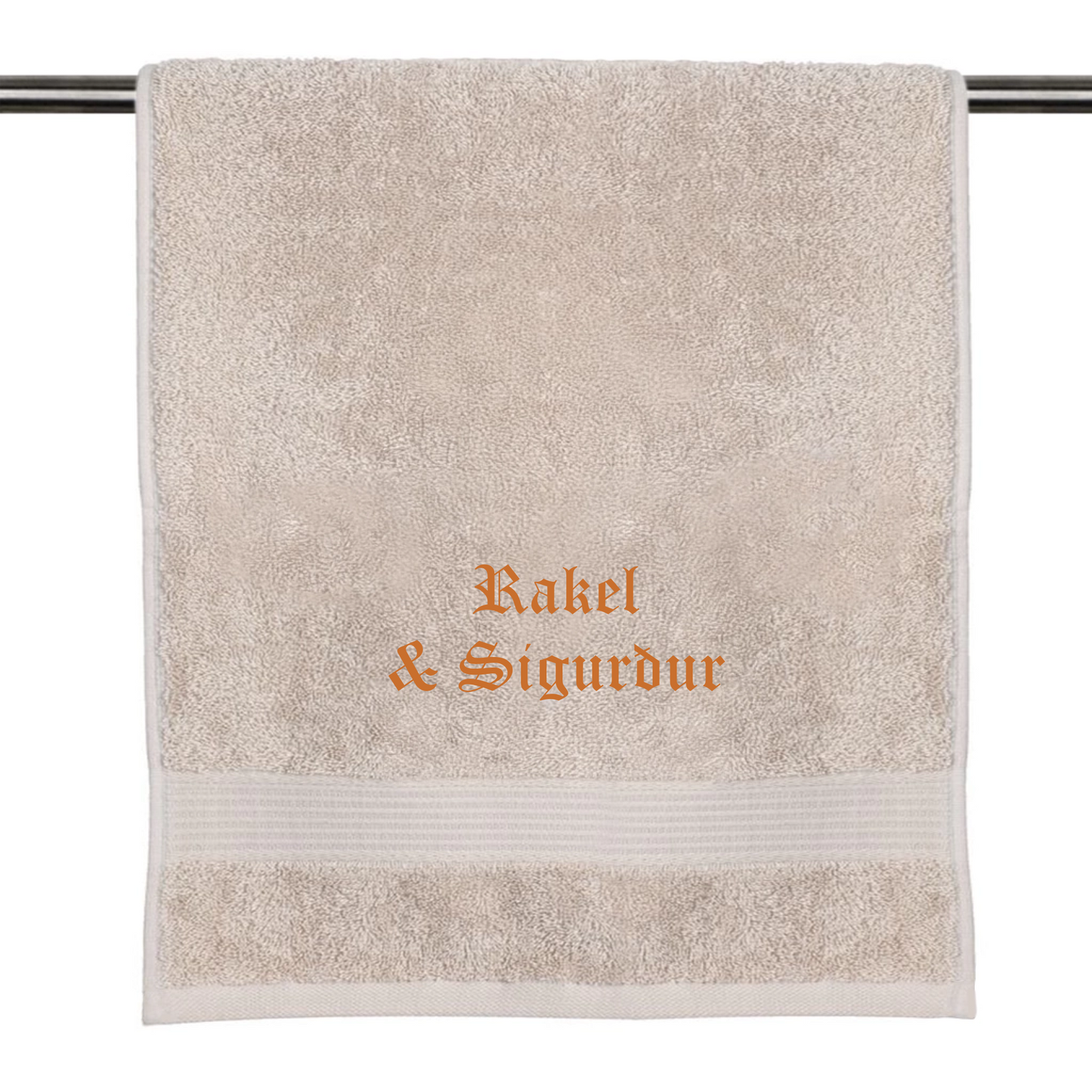 Your name on a towel