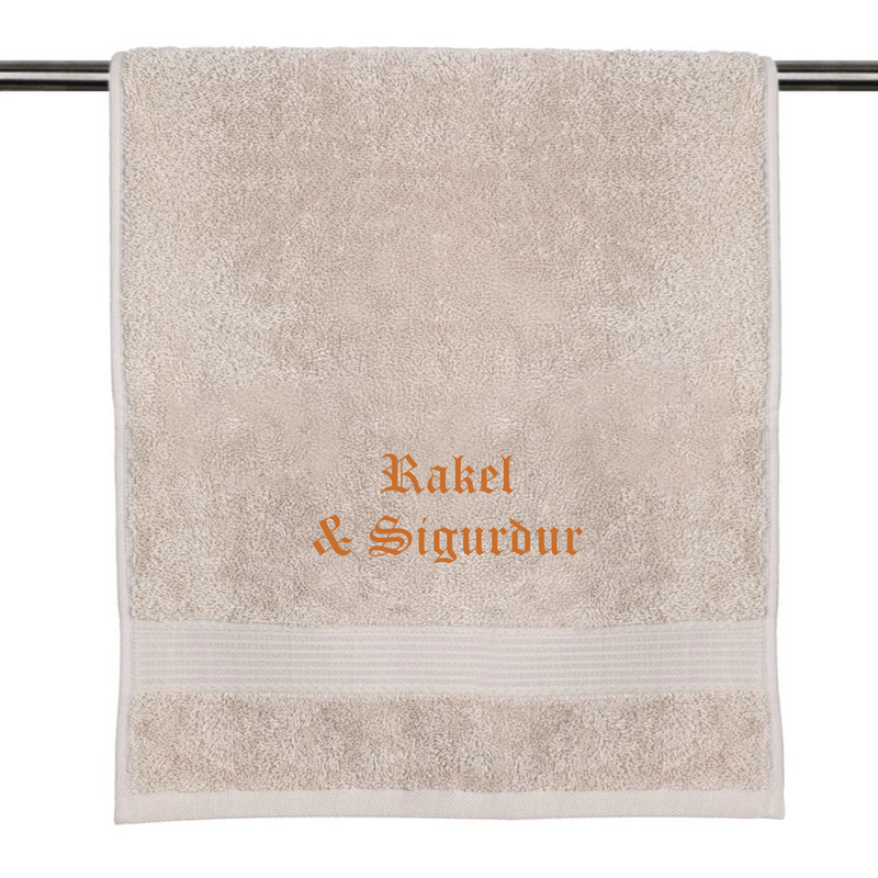 Your name on a towel