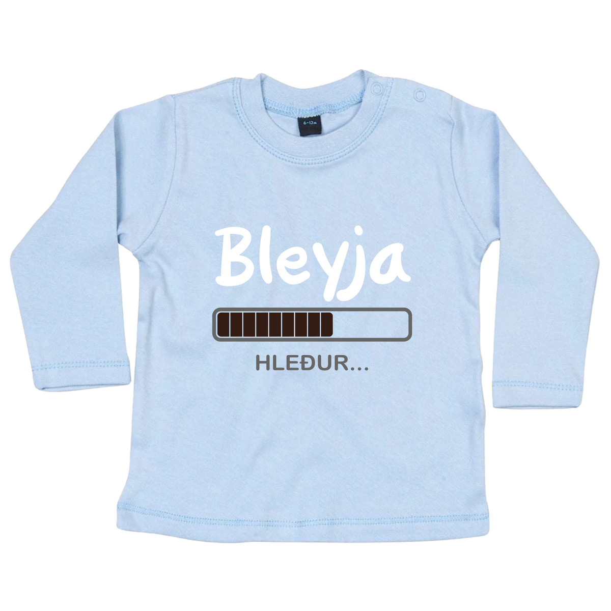 Design on a long sleeve baby shirt