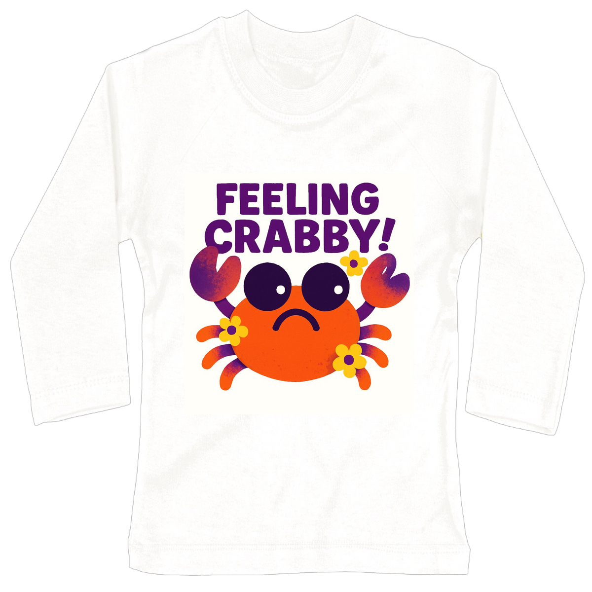 Design on a long sleeve children shirt