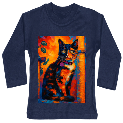 Design on a long sleeve children shirt