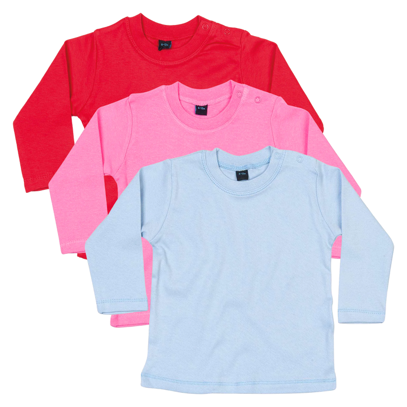 Design on a long sleeve baby shirt