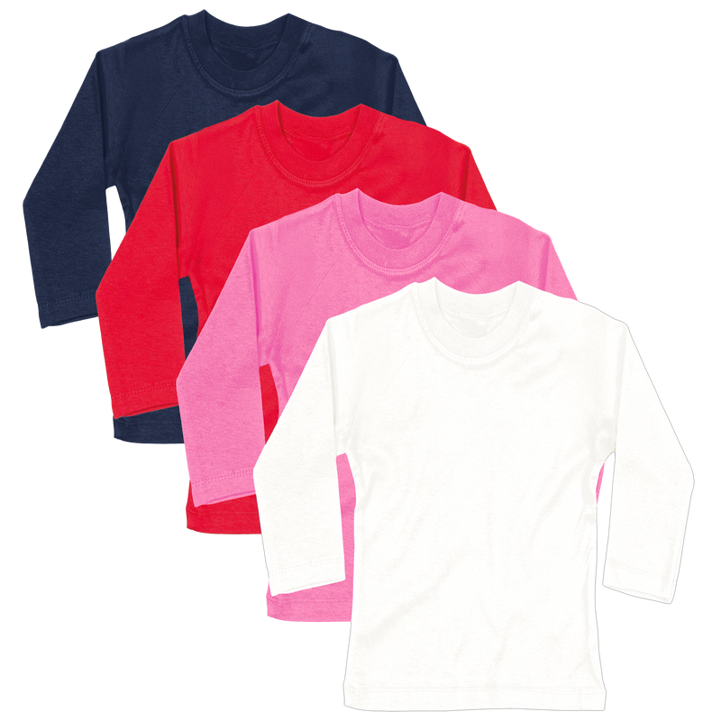 Design on a long sleeve children shirt