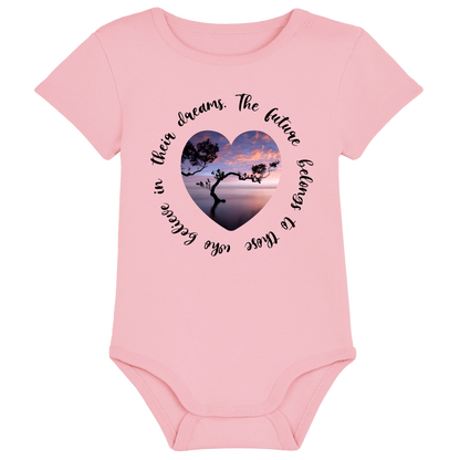 Baby bodysuit - Your Design - Image in a shape with circular text