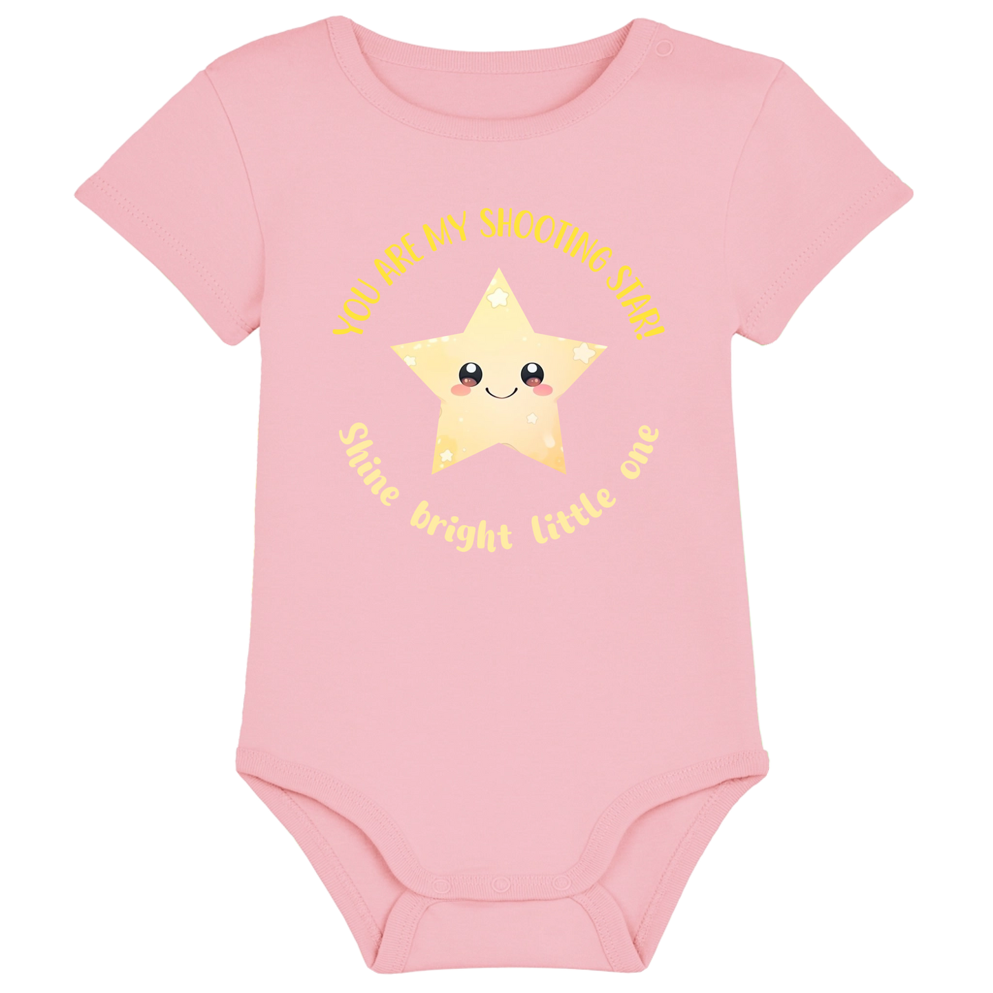 Baby bodysuit - Changeable design - Image in a shape with circular text