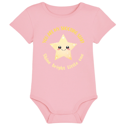 Baby bodysuit - Changeable design - Image in a shape with circular text