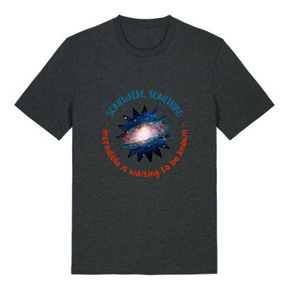 T-shirt - Changeable design - Image in a shape with circular text